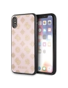 Etui Guess GUHCPXTGGPLP Apple iPhone X/XS jasnoróżowy/light pink hard case Peony G Double Layer Glitter
