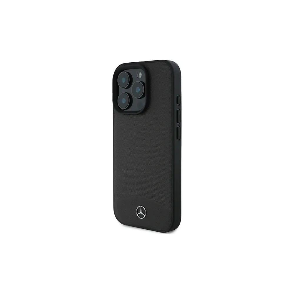 Hurtownia GSM - Etui Mercedes MEHMP16L23RBARK Apple iPhone 16 Pro hardcase Textured And Plain Leather MagSafe černý/black - MRS245 - {ean13} - Hurt