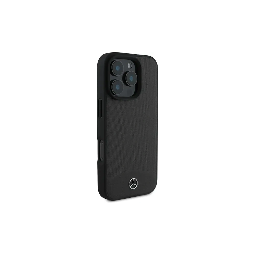 Wholesale Mercedes MEHMP16L23RBARK Apple iPhone 16 Pro hardcase Textured And Plain Leather MagSafe black - MRS245 - {ean13} - Hurt