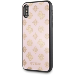 Hurtownia GSM - Etui Guess GUHCPXTGGPLP Apple iPhone X/XS jasnoróżowy/light pink hard case Peony G Double Layer Glitter - GUE343PNK - {ean13} - Hurt