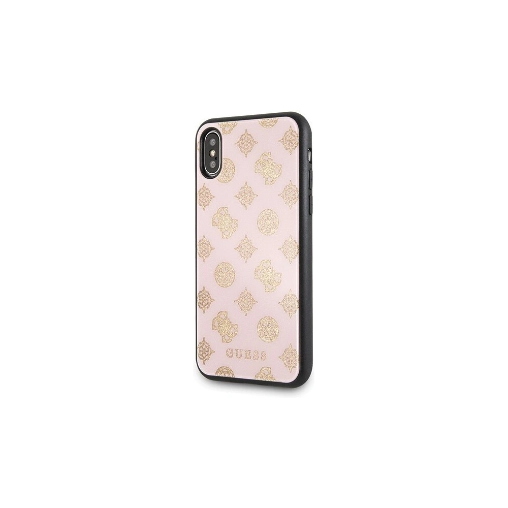 Wholesale Guess GUHCPXTGGPLP iPhone X/Xs light pink hard case Peony G Double Layer Glitter - GUE343PNK - {ean13} - Hurt