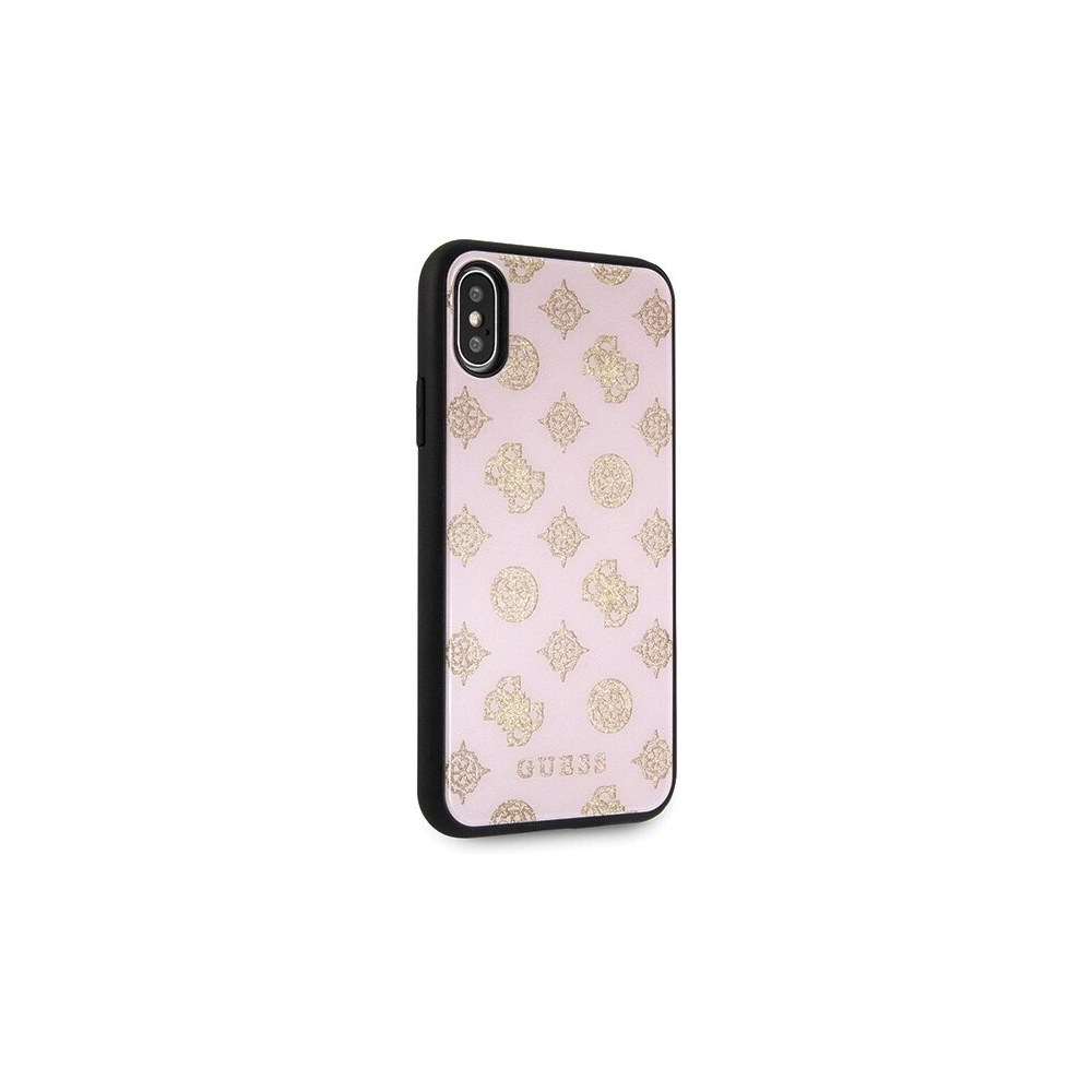 Hurtownia GSM - Etui Guess GUHCPXTGGPLP Apple iPhone X/XS jasnoróżowy/light pink hard case Peony G Double Layer Glitter - GUE343PNK - {ean13} - Hurt