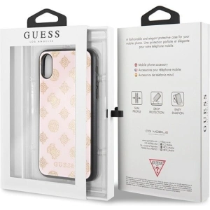 Hurtownia GSM - Etui Guess GUHCPXTGGPLP Apple iPhone X/XS jasnoróżowy/light pink hard case Peony G Double Layer Glitter - GUE343PNK - {ean13} - Hurt