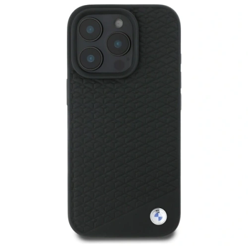 Etui BMW BMHMP16L23RDDK Apple iPhone 16 Pro hardcase Sign Leather Diamond Metal Logo MagSafe czarny/black