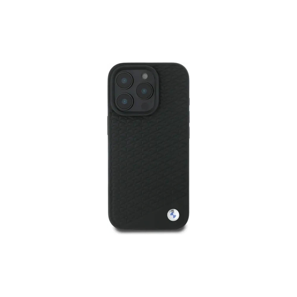 Hurtownia GSM - BMW BMHMP16L23RDDK Apple iPhone 16 Pro carcasă rigidă din piele semnată cu diamant și logo metalic MagSafe negru - BMW699 - {ean13} - Hurt