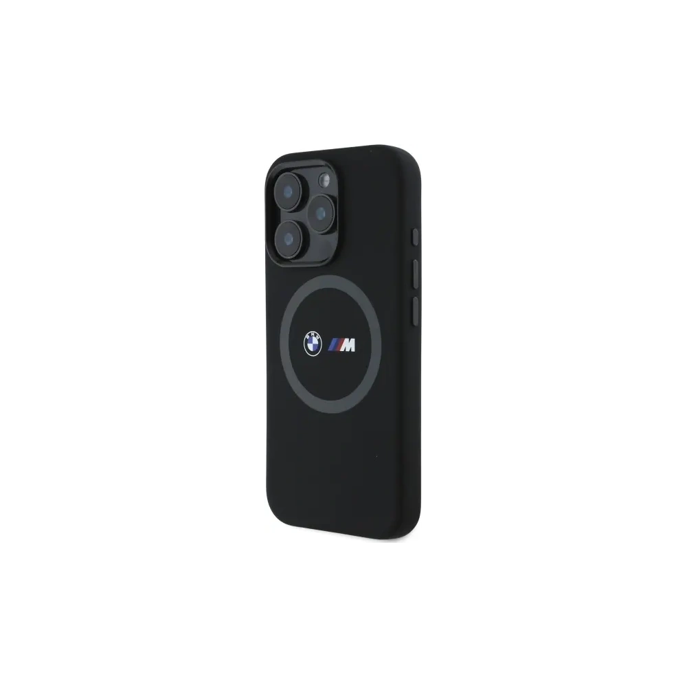 Hurtownia GSM - BMW BMHMP16L23SROK Apple iPhone 16 Pro Hartschale M Silikon Druck Ring MagSafe schwarz - BMW701 - {ean13} - Hurt