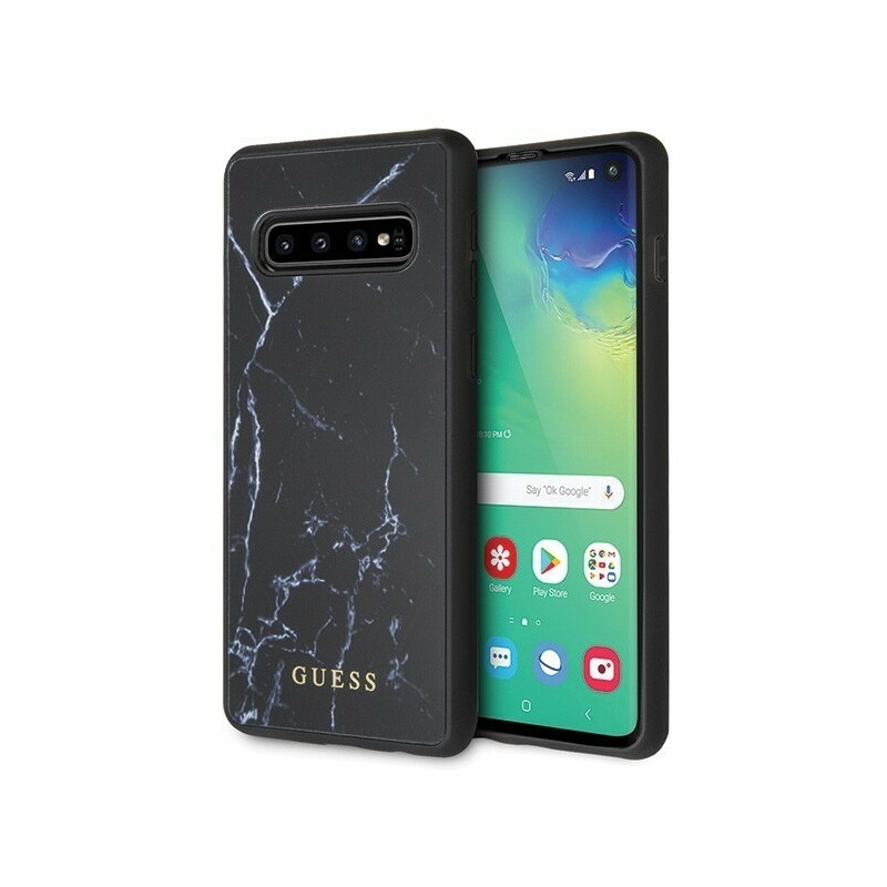 Hurtownia Guess - 3700740450864 - [KOSZ] - Etui Guess GUHCS10HYMABK Samsung Galaxy S10 czarny/black hard case Marble - B2B homescreen