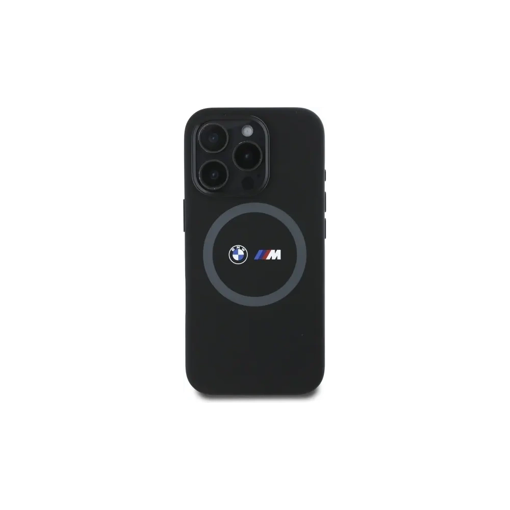 Hurtownia GSM - BMW BMHMP16L23SROK Apple iPhone 16 Pro Hartschale M Silikon Druck Ring MagSafe schwarz - BMW701 - {ean13} - Hurt