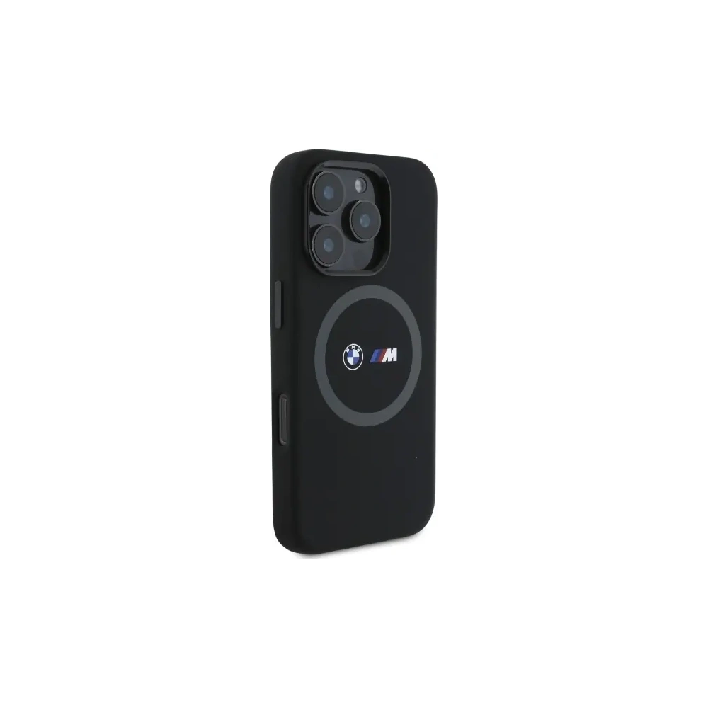 Hurtownia GSM - BMW BMHMP16L23SROK Apple iPhone 16 Pro Hartschale M Silikon Druck Ring MagSafe schwarz - BMW701 - {ean13} - Hurt