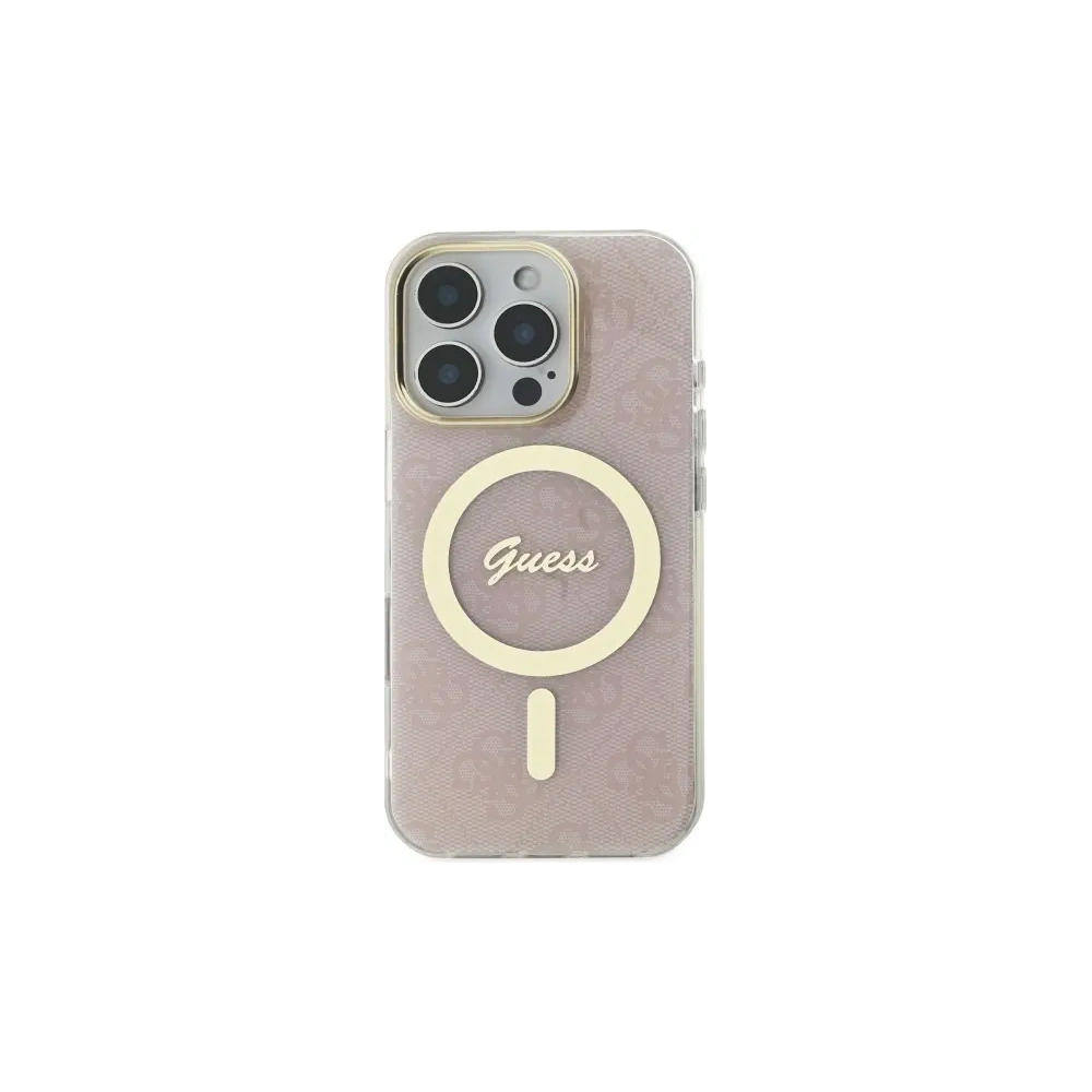 Hurtownia GSM - Etui Guess GUHMP16LH4STP Apple iPhone 16 Pro hardcase IML 4G MagSafe růžový/pink - GUE4116 - {ean13} - Hurt