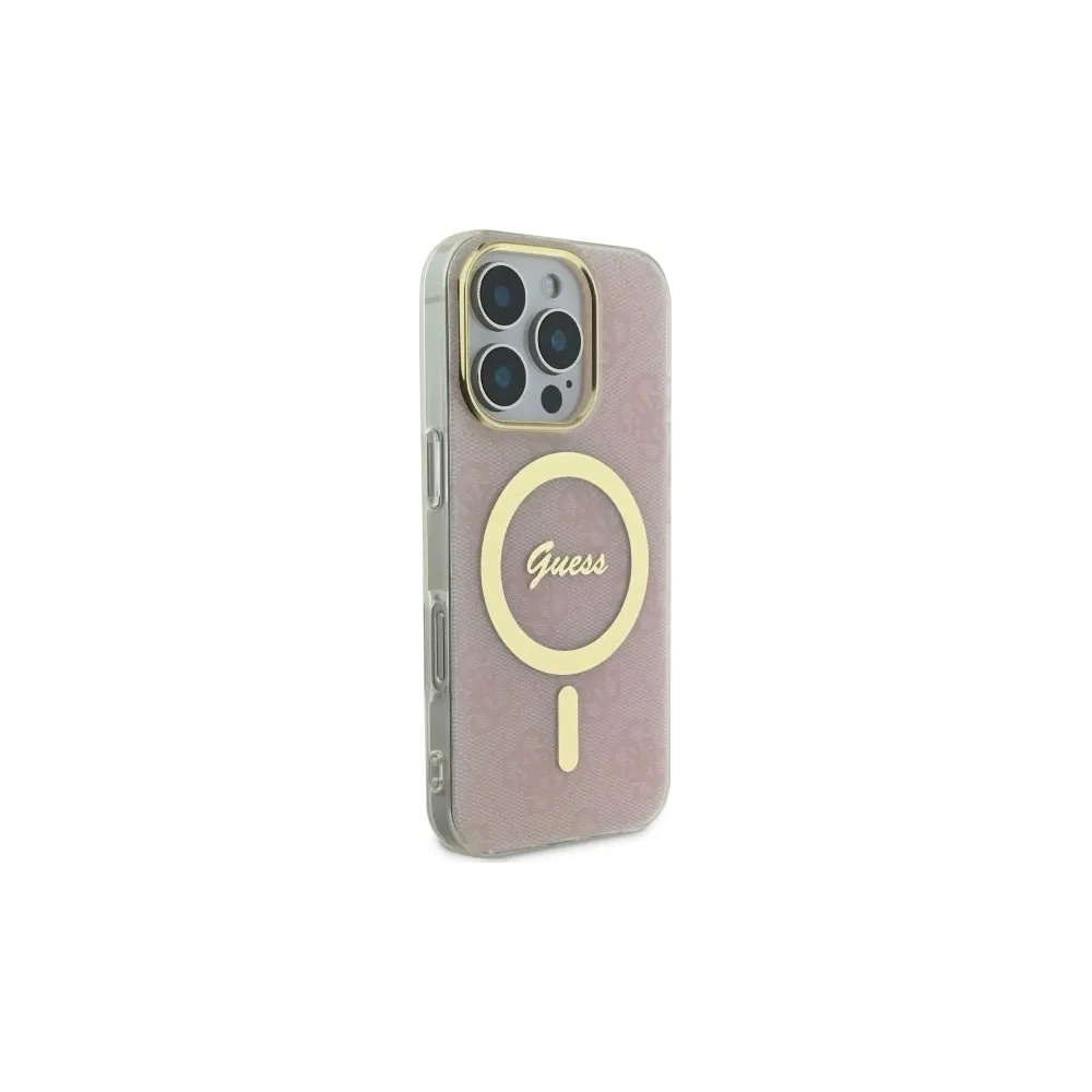 Hurtownia GSM - Etui Guess GUHMP16LH4STP Apple iPhone 16 Pro hardcase IML 4G MagSafe růžový/pink - GUE4116 - {ean13} - Hurt