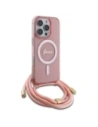 Hurtownia GSM - Etui Guess GUHMP16LHCTSGNSP Apple iPhone 16 Pro hardcase Crossbody Cord Script MagSafe różowy/pink - GUE4117 - {ean13} - Hurt
