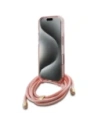 Hurtownia GSM - Etui Guess GUHMP16LHCTSGNSP Apple iPhone 16 Pro hardcase Crossbody Cord Script MagSafe różowy/pink - GUE4117 - {ean13} - Hurt
