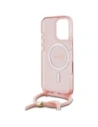 Hurtownia GSM - Etui Guess GUHMP16LHCTSGNSP Apple iPhone 16 Pro hardcase Crossbody Cord Script MagSafe różowy/pink - GUE4117 - {ean13} - Hurt