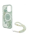 Hurtownia GSM - Guess GUHMP16LHFWBRCESN Apple iPhone 16 Pro kemény tok IML Virágok gyöngy pánttal MagSafe zöld - GUE4118 - {ean13} - Hurt