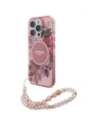 Hurtownia GSM - Etui Guess GUHMP16LHFWBRCESP Apple iPhone 16 Pro hardcase IML Flowers With Pearl Strap MagSafe różowy/pink - GUE4119 - {ean13} - Hurt