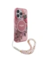 Hurtownia GSM - Etui Guess GUHMP16LHFWBRCESP Apple iPhone 16 Pro hardcase IML Flowers With Pearl Strap MagSafe różowy/pink - GUE4119 - {ean13} - Hurt