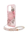Hurtownia GSM - Etui Guess GUHMP16LHFWBRCESP Apple iPhone 16 Pro hardcase IML Flowers With Pearl Strap MagSafe różowy/pink - GUE4119 - {ean13} - Hurt