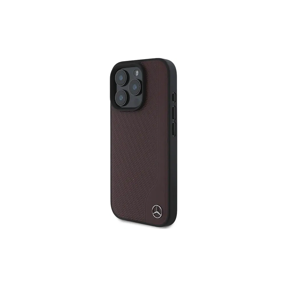 Hurtownia GSM - Mercedes MEHMP16L23RBGVR Apple iPhone 16 Pro keménytok MB Fa Imitáció Bőr MagSafe piros - MRS247 - {ean13} - Hurt