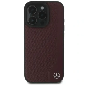 Hurtownia GSM - Etui Mercedes MEHMP16L23RBGVR Apple iPhone 16 Pro hardcase MB Wood Imitation Leather MagSafe czerwony/red - MRS247 - {ean13} - Hurt