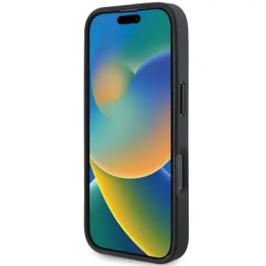 Mercedes MEHMP16L23RBGVR Apple iPhone 16 Pro keménytok MB Fa Imitáció Bőr MagSafe piros