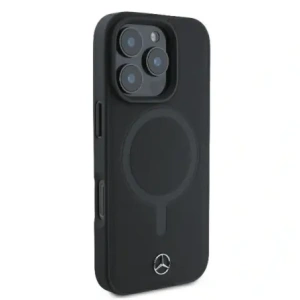 Wholesale Mercedes MEHMP16L23RCMK Apple iPhone 16 Pro hardcase Smooth Leather MagSafe black - MRS248 - {ean13} - Hurt
