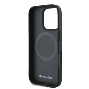 Wholesale Mercedes MEHMP16L23RCMK Apple iPhone 16 Pro hardcase Smooth Leather MagSafe black - MRS248 - {ean13} - Hurt