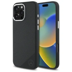 Hurtownia GSM - Etui Mercedes MEHMP16L23SUGDK Apple iPhone 16 Pro hardcase Silicone Tonal Logo Wood Pattern MagSafe czarny/black - MRS250 - {ean13} - Hurt