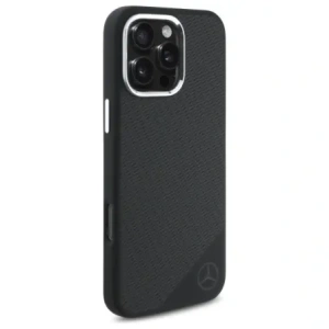 Hurtownia GSM - Etui Mercedes MEHMP16L23SUGDK Apple iPhone 16 Pro hardcase Silicone Tonal Logo Wood Pattern MagSafe czarny/black - MRS250 - {ean13} - Hurt