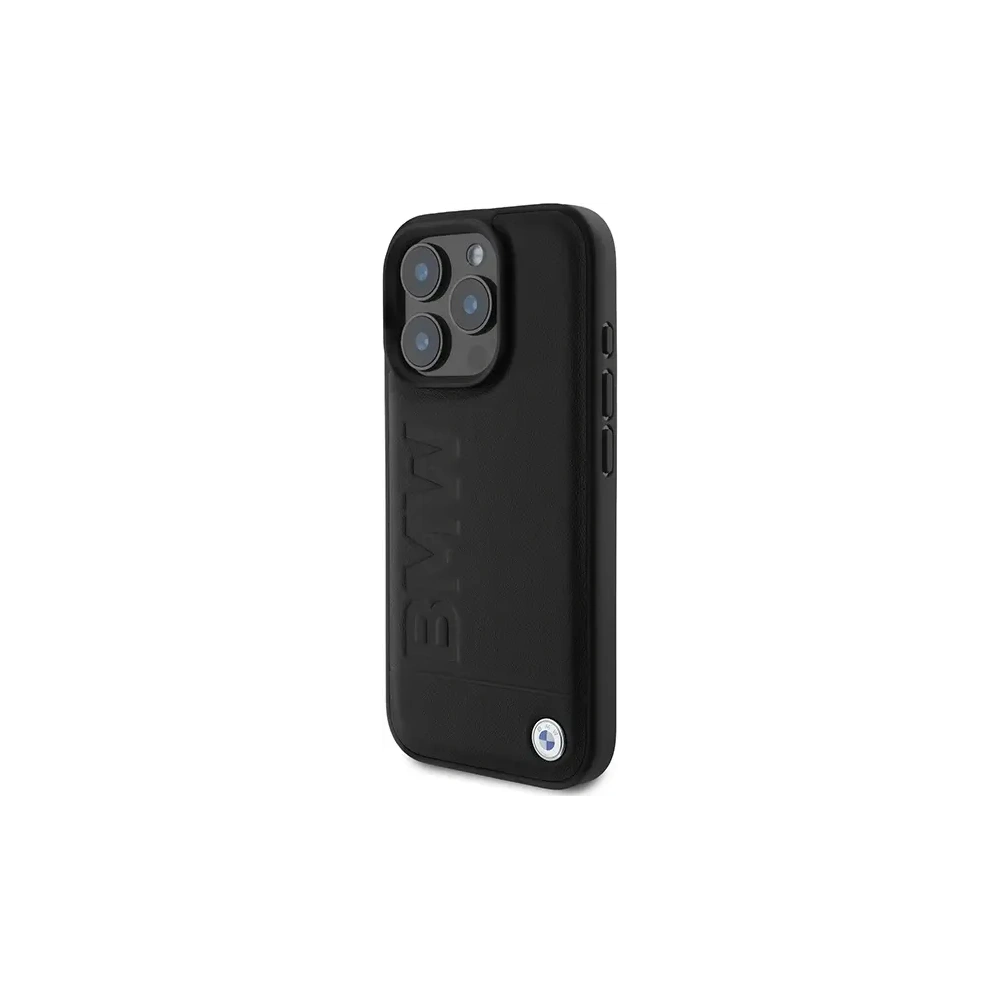 Hurtownia GSM - Etui BMW BMHMP16LSLLBK Apple iPhone 16 Pro hardcase Leather Hot Stamp MagSafe czarny/black - BMW703 - {ean13} - Hurt