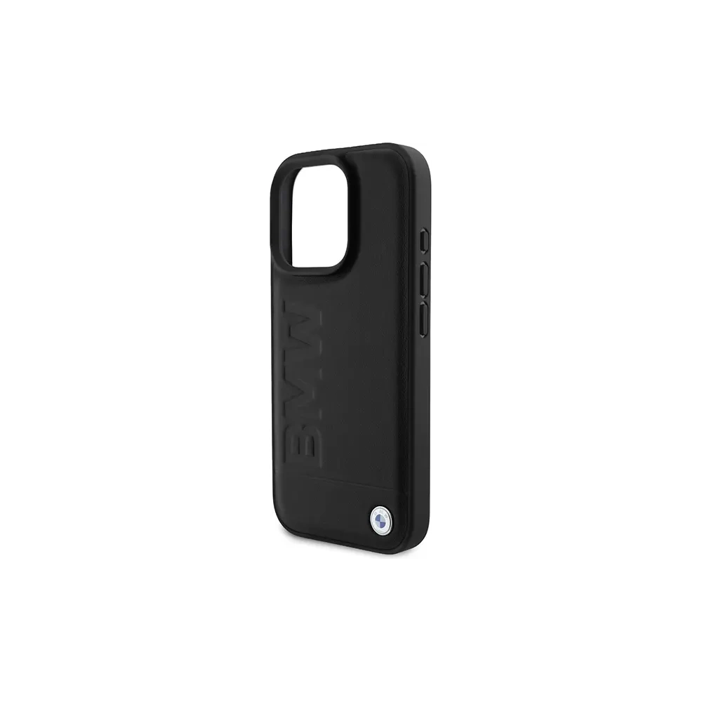Hurtownia GSM - Etui BMW BMHMP16LSLLBK Apple iPhone 16 Pro hardcase Leather Hot Stamp MagSafe czarny/black - BMW703 - {ean13} - Hurt