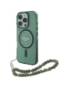 Hurtownia GSM - Etui Guess GUHMP16LHGCRELSA Apple iPhone 16 Pro hardcase IML Glitter s perlovým popruhem MagSafe zelený/green - GUE4121 - {ean13} - Hurt