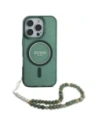 Hurtownia GSM - Etui Guess GUHMP16LHGCRELSA Apple iPhone 16 Pro hardcase IML Glitter s perlovým popruhem MagSafe zelený/green - GUE4121 - {ean13} - Hurt