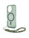 Hurtownia GSM - Etui Guess GUHMP16LHGCRELSA Apple iPhone 16 Pro hardcase IML Glitter s perlovým popruhem MagSafe zelený/green - GUE4121 - {ean13} - Hurt