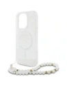 Wholesale Guess GUHMP16LHGCRELST Apple iPhone 16 Pro hardcase IML Glitter With Pearl Strap MagSafe transparent - GUE4123 - {ean13} - Hurt