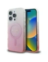 Etui Guess GUHMP16LHGRCELP Apple iPhone 16 Pro hardcase IML Glitter Gradient MagSafe růžový/pink