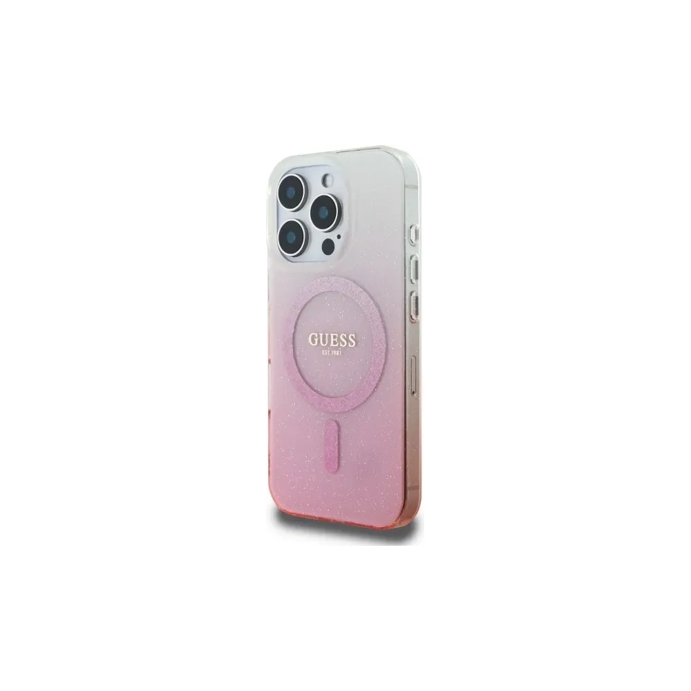 Hurtownia GSM - Guess GUHMP16LHGRCELP Apple iPhone 16 Pro hardcase IML Glitter Gradient MagSafe rózsaszín - GUE4124 - {ean13} - Hurt