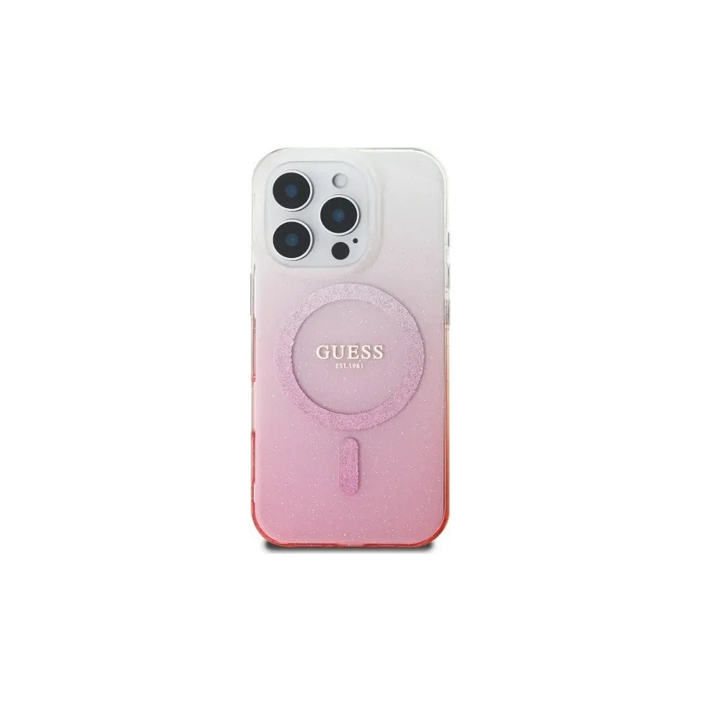 Hurtownia GSM - Guess GUHMP16LHGRCELP Apple iPhone 16 Pro hardcase IML Glitter Gradient MagSafe rózsaszín - GUE4124 - {ean13} - Hurt
