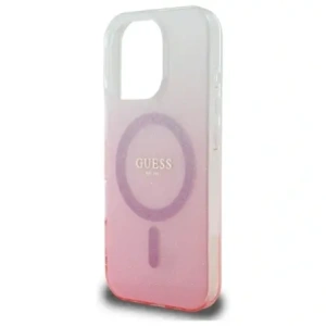 Etui Guess GUHMP16LHGRCELP Apple iPhone 16 Pro hardcase IML Glitter Gradient MagSafe różowy/pink