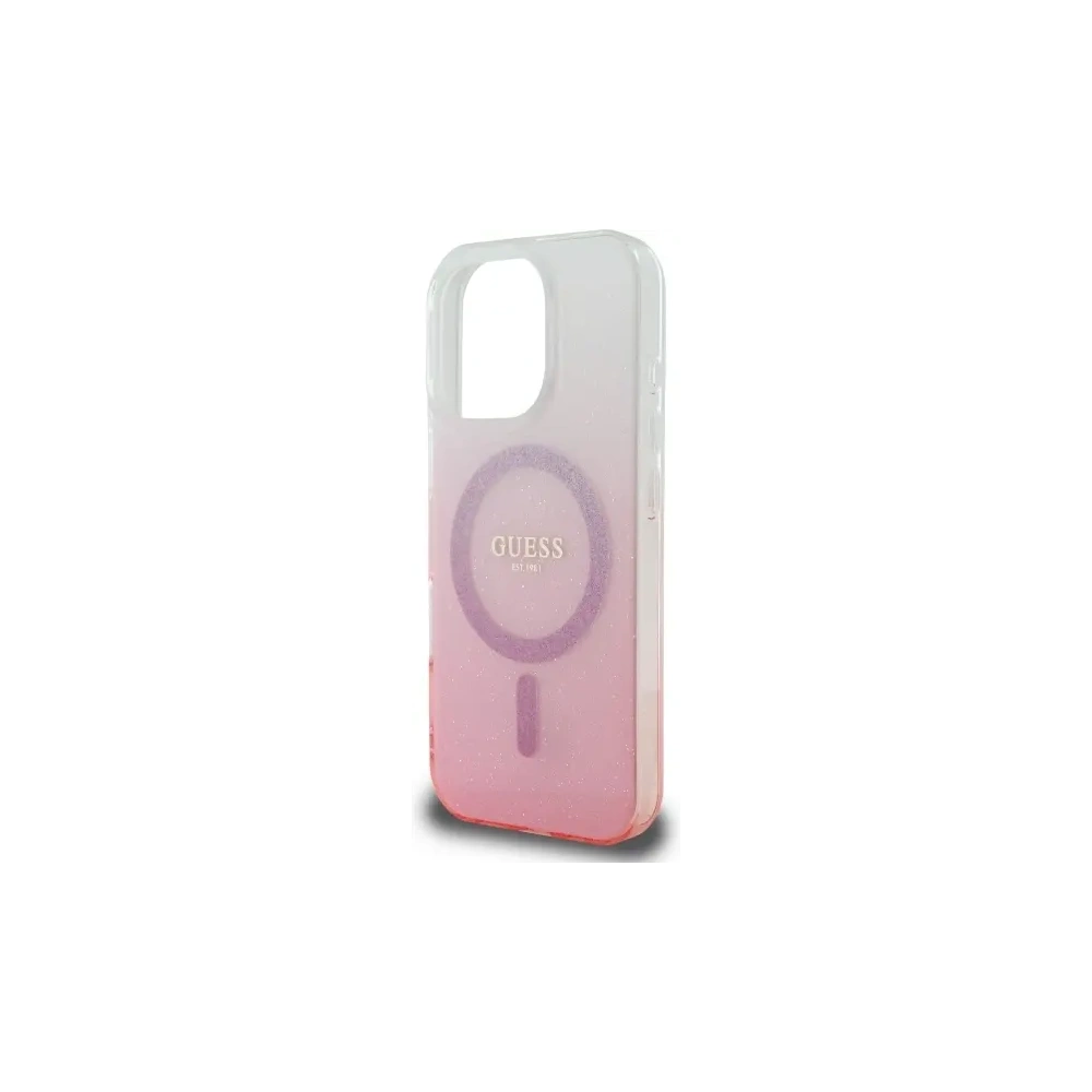 Hurtownia GSM - Guess GUHMP16LHGRCELP Apple iPhone 16 Pro hardcase IML Glitter Gradient MagSafe rózsaszín - GUE4124 - {ean13} - Hurt