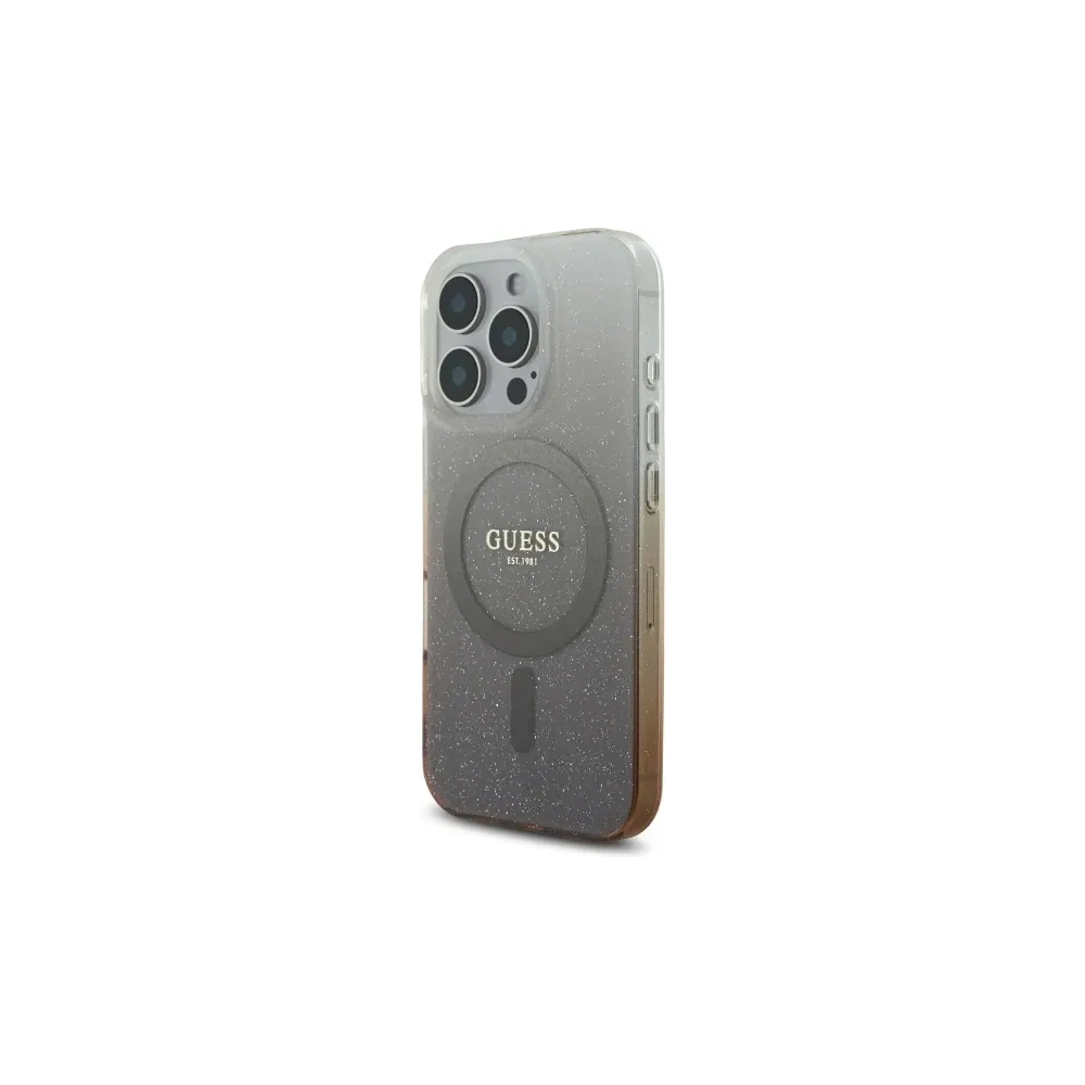 Wholesale Guess GUHMP16LHGRCELW Apple iPhone 16 Pro hardcase IML Glitter Gradient MagSafe brown - GUE4125 - {ean13} - Hurt