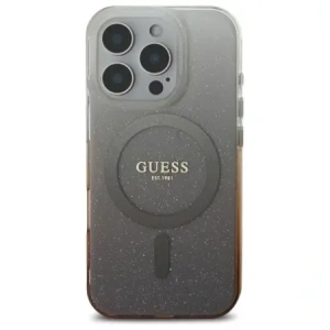Etui Guess GUHMP16LHGRCELW Apple iPhone 16 Pro hardcase IML Glitter Gradient MagSafe brązowy/brown