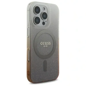 Etui Guess GUHMP16LHGRCELW Apple iPhone 16 Pro hardcase IML Glitter Gradient MagSafe brązowy/brown