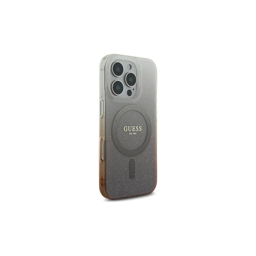 Hurtownia GSM - Guess GUHMP16LHGRCELW Apple iPhone 16 Pro kemény tok IML Glitter Gradient MagSafe barna - GUE4125 - {ean13} - Hurt