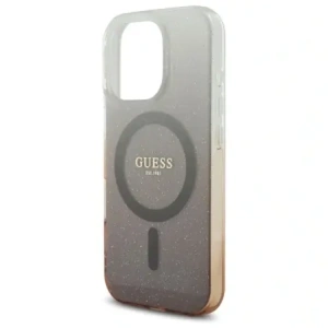 Etui Guess GUHMP16LHGRCELW Apple iPhone 16 Pro hardcase IML Glitter Gradient MagSafe brązowy/brown