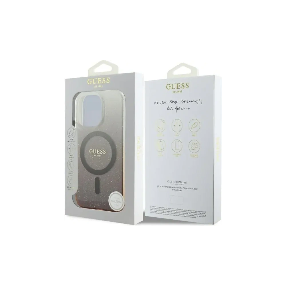 Hurtownia GSM - Guess GUHMP16LHGRCELW Apple iPhone 16 Pro kemény tok IML Glitter Gradient MagSafe barna - GUE4125 - {ean13} - Hurt