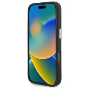 Hurtownia GSM - Etui Mercedes MEHMP16L23SUMBK Apple iPhone 16 Pro hardcase Silicone Blue Stripe MagSafe czarny/black - MRS251 - {ean13} - Hurt