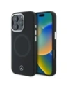 Mercedes MEHMP16L23SUTTK Apple iPhone 16 Pro husă din silicon cu logo tonal MagSafe neagră