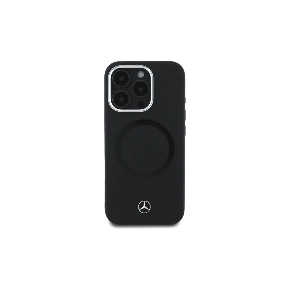 Hurtownia GSM - Mercedes MEHMP16L23SUTTK Apple iPhone 16 Pro keménytok Szilikon Tonális Logó MagSafe fekete - MRS252 - {ean13} - Hurt