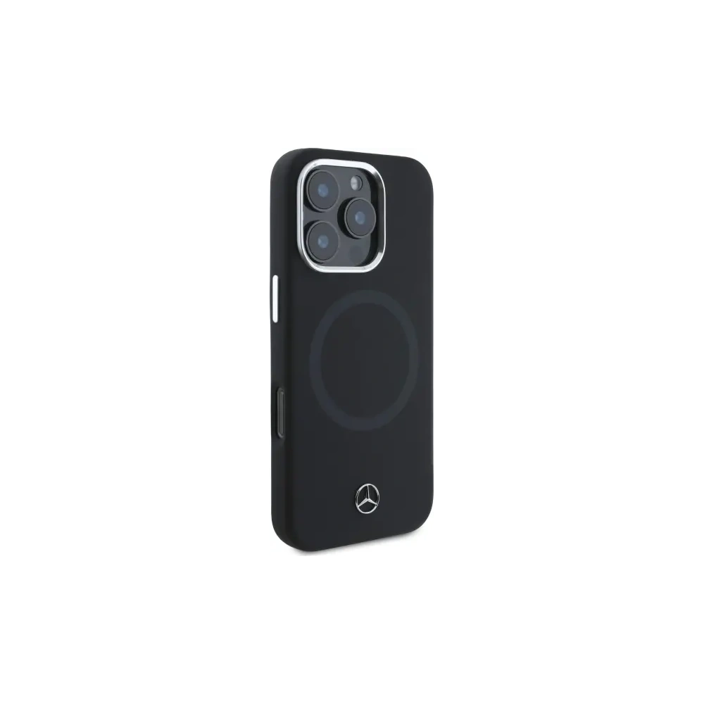 Hurtownia GSM - Mercedes MEHMP16L23SUTTK Apple iPhone 16 Pro keménytok Szilikon Tonális Logó MagSafe fekete - MRS252 - {ean13} - Hurt